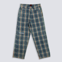 PLEASURES Formula Plaid Baggy Jeans