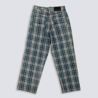 PLEASURES Formula Plaid Baggy Jeans