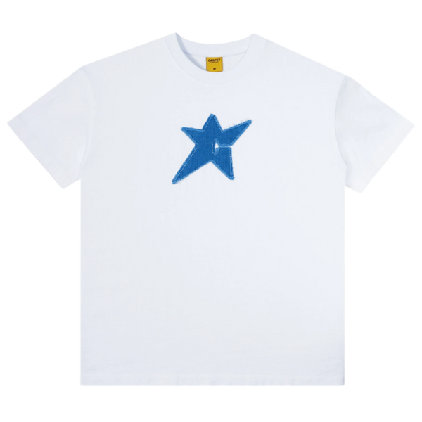 Carpet C-Star Denim Logo Tee [White]