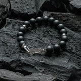 Tachibana.co Deluxe Silver Black Onyx Bracelet