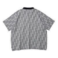 Evisen Repetition Knit Polo Shirt | Grey