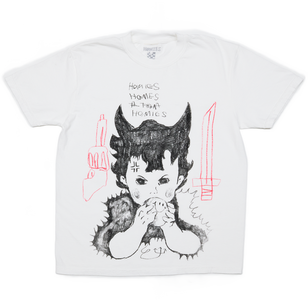 Homies Network Devil Baby Tee [White]