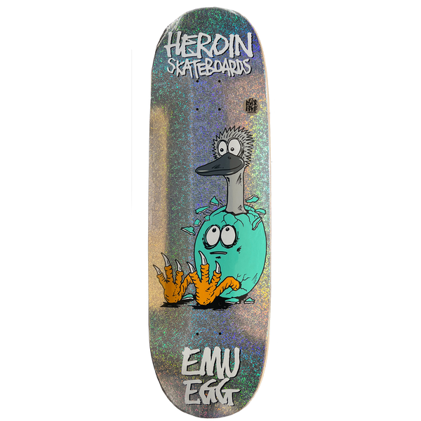 HEROIN Emu Egg Silver Foil Deck | 9.25
