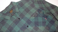 FUCT SSDD Flannel Button Long Sleeve Shirt [Green Plaid]