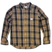 FUCT SSDD Flannel Button Long Sleeve Shirt [Beige Plaid]