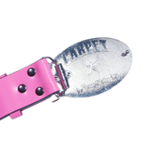 Carpet Rhinestone Leather Belt [Hot Pink]