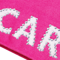 Carpet Rhinestone Beanie [Hot Pink]