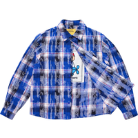 Carpet Tattered Flannel [Blue]