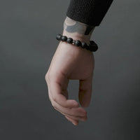 Tachibana.co Deluxe Silver Black Onyx Bracelet