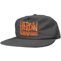 Heroin Script Cap | Black/Orange