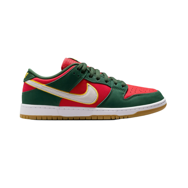 Nike SB Dunk Low Pro Prm "Seattle Supersonics" [Fir/Fire Red]