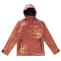 CARPET Thermal Head Reactive Rain Jacket [Brown/Yellow]