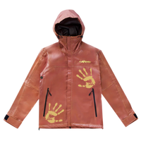 CARPET Thermal Head Reactive Rain Jacket [Brown/Yellow]